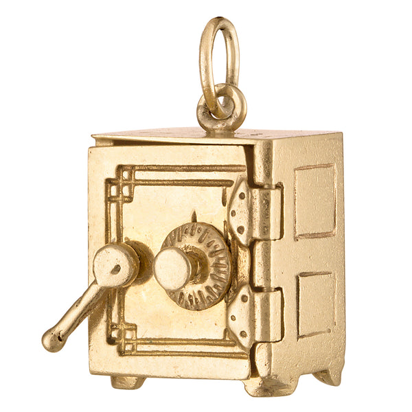 Vintage Movable Safe 14k Gold Charm