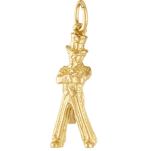 Uncle Sam 14K Gold Charm
