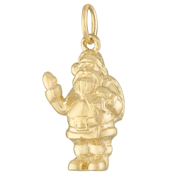 Santa Claus 14k Gold Charm