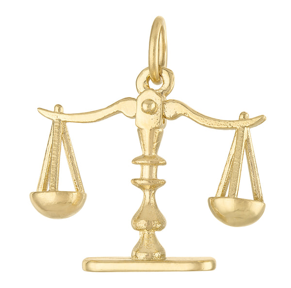 Scales of Justice 14K Gold Charm