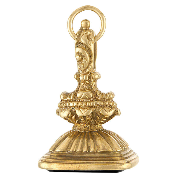 Vintage Victorian Bloodstone Seal 14K Gold Charm