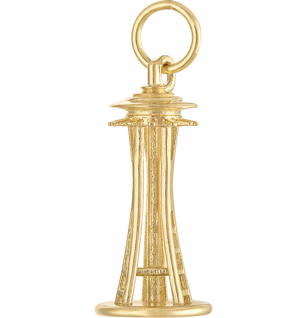 Seattle Space Needle 14K Gold Charm