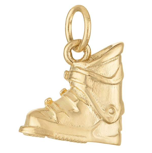 Ski Boot 14K Gold Charm