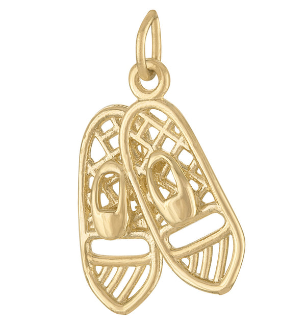 Snowshoes 14K Gold Charm