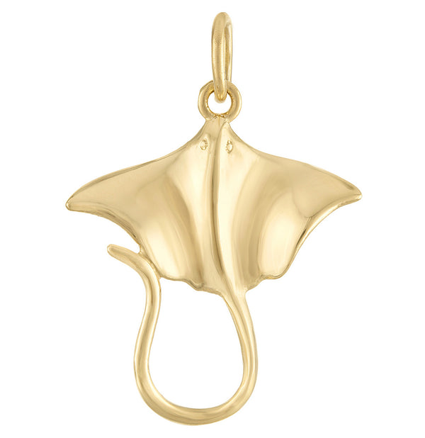 Stingray 14K Gold Charm