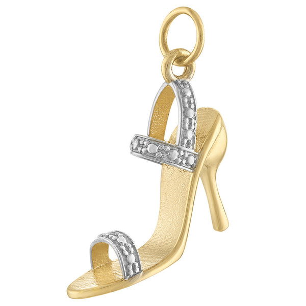 Strappy Heel 14K Gold Charm