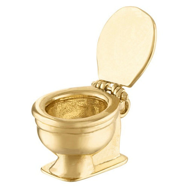 Toilet 14K Gold Charm