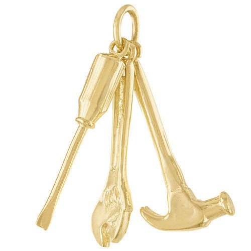 Tool Set 14K Gold Charm