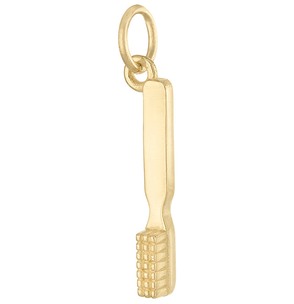 Toothbrush 14K Gold Charm