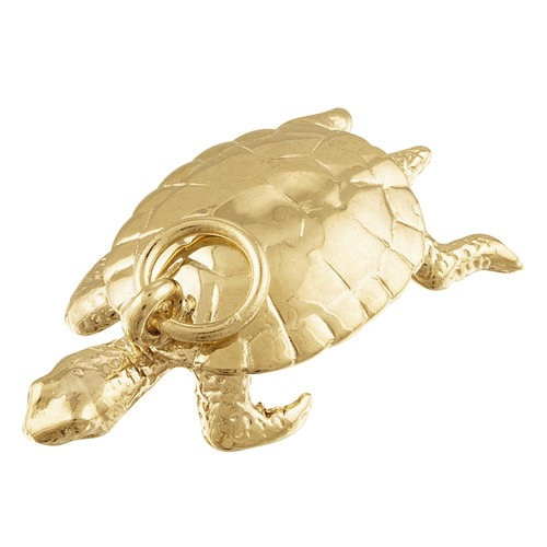 Sea Turtle 14K Gold Charm