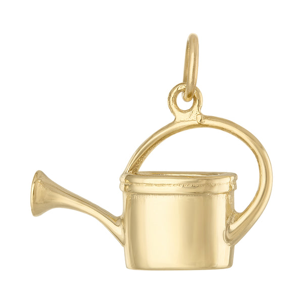 Garden Watering Can 14K Gold Charm