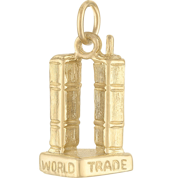 World Trade Center 14k Gold Charm