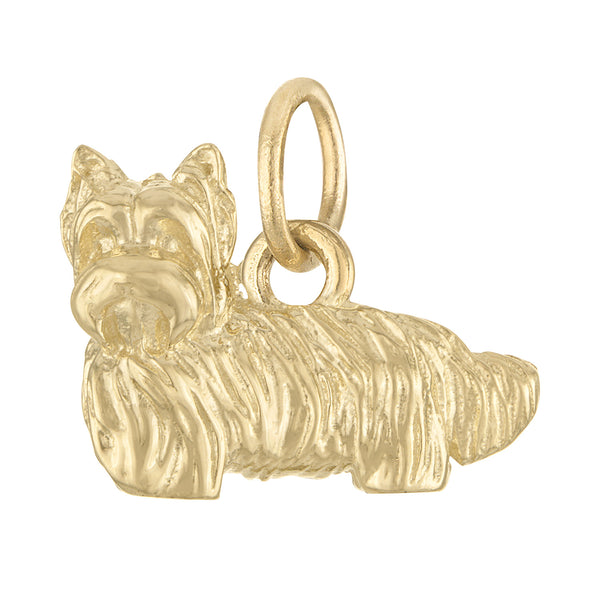 Yorkshire Terrier 14K Gold Charm