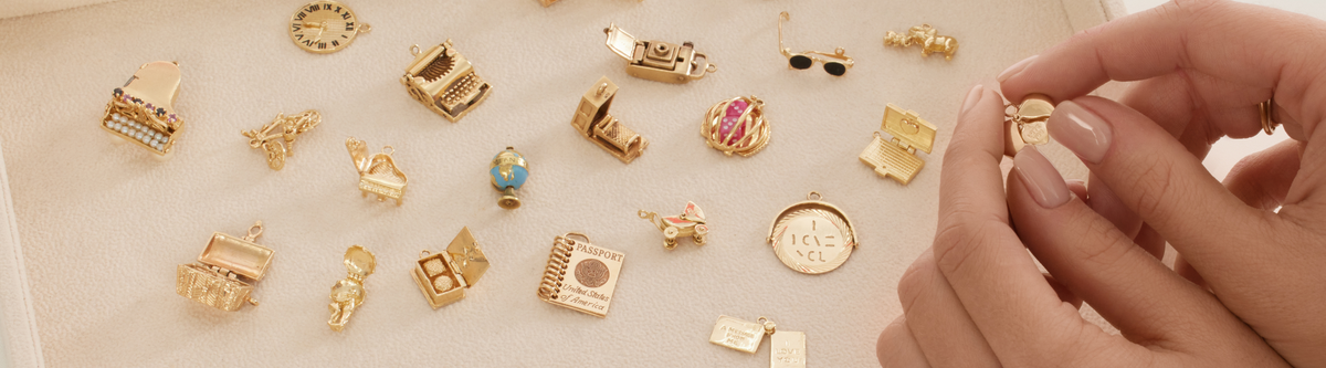 Movable Gold Charms - Charms that Open, Spin & Move