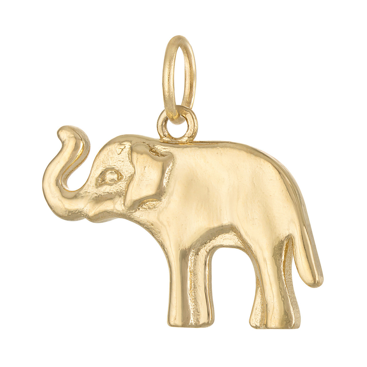 Engravable Elephant Engravable Elephant 14K Gold Charm | Charmco | 14k Solid Gold Charms