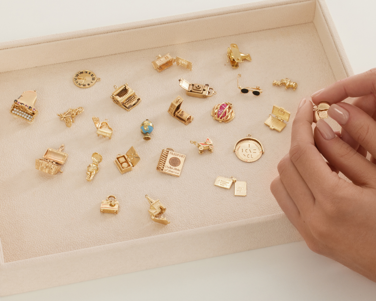 Ch Rms Movable Gold Charms - Charms that Open, Spin & Move