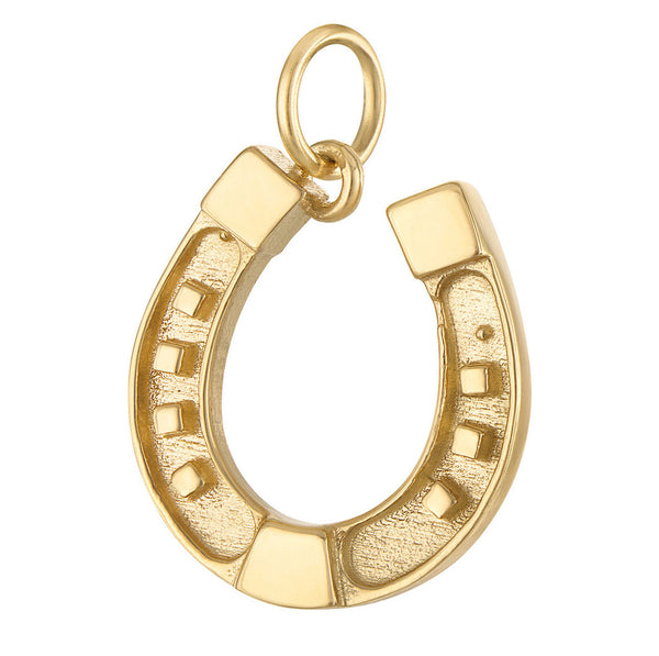 Horseshoe 14K Gold Charm | Charmco | 14k Solid Gold Charms